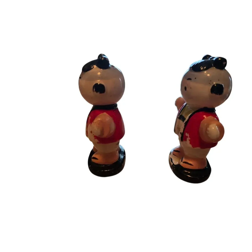Vintage Children of The Emperor Salt & Pepper Shakers No Stoppers Marked Japan
